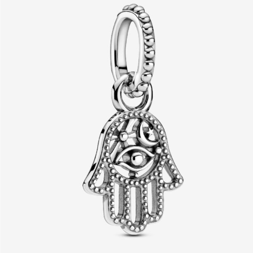 Pandora Silver Hamsa Hand Necklace Pendant